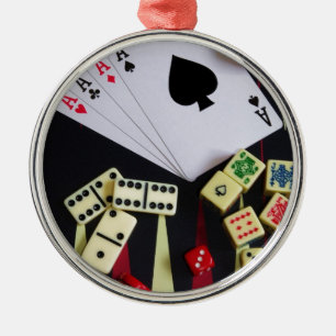 Ornement Métallique Jeux de casino de jeu pièces