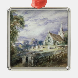Ornement Métallique John Constable   chargent l'église de Poges