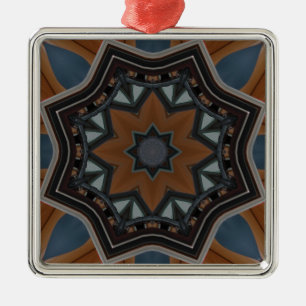 Ornement Métallique Kaleidobrown star