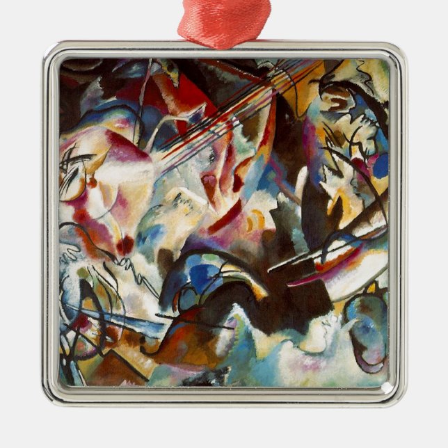 Ornement Métallique Kandinsky Composition VI Peinture Abstraite (Devant)