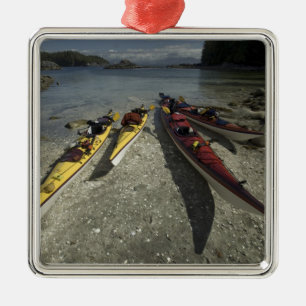 Ornement Métallique Kayaks sur l'île Dicebox, Broken Island Group,