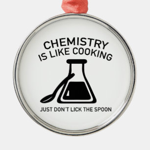 Ornement Métallique La chimie est comme la cuisine