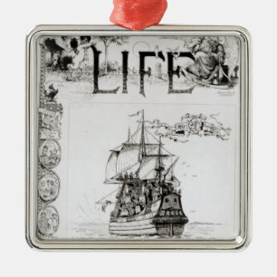 Ornement Métallique La fleur printanière, couverture de 'Life