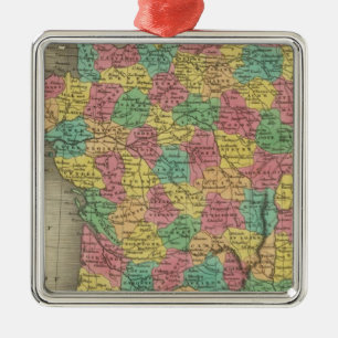 Ornement Métallique La France, dans les départements