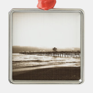Ornement Métallique La jetée de San Clemete La plage de Californie Pho