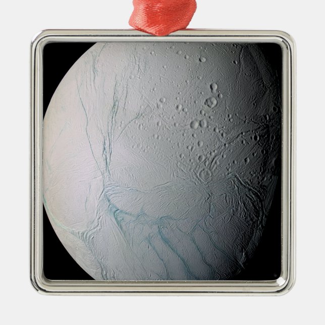 Ornement Métallique La lune de Saturne Encelade 2 (Devant)