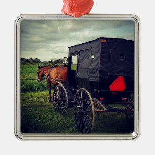 Ornement Métallique La nuit dernière dans une communauté amish, chev