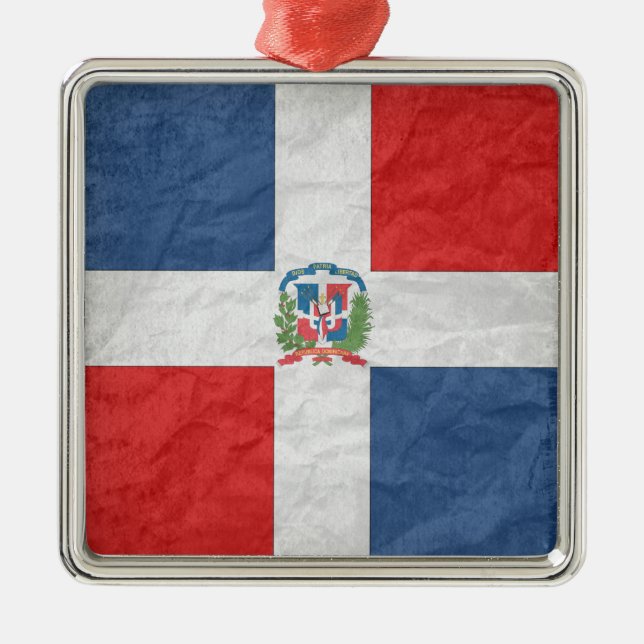 Ornement Métallique La République Dominicaine (Devant)