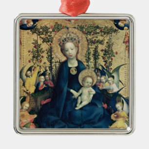 Ornement Métallique La Vierge du rosier