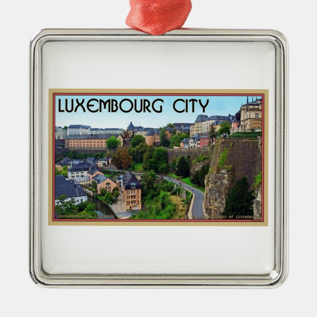 Ornement Métallique La ville du Luxembourg (Devant)