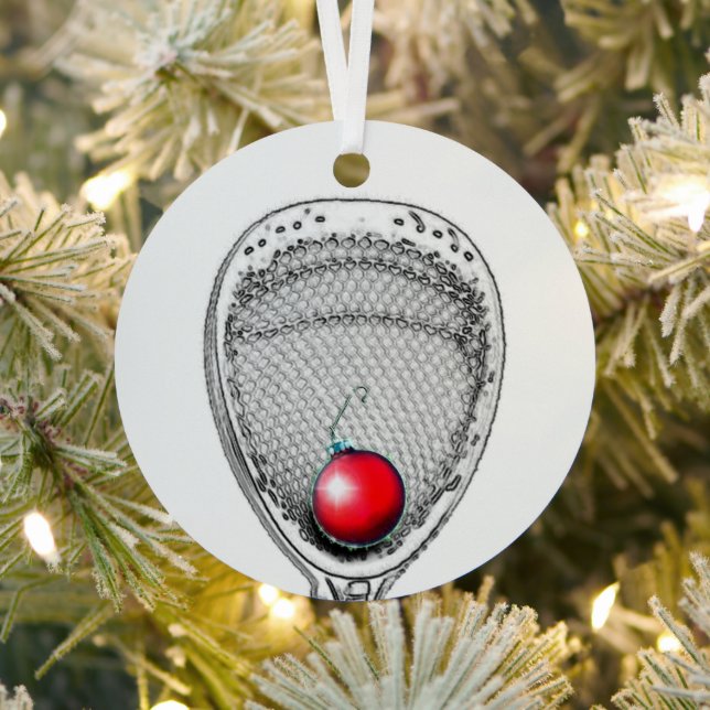 Ornement Métallique Lacrosse Goalie (Insitu)