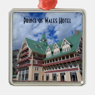 Ornement Métallique Lacs Waterton d'hôtel de prince de Galles