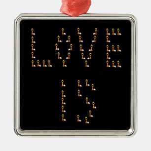 Ornement Métallique L'amour est