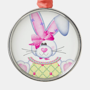 Ornement Métallique Lapin mignon