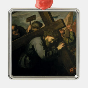 Ornement Métallique Le Christ portant la croix, 1635