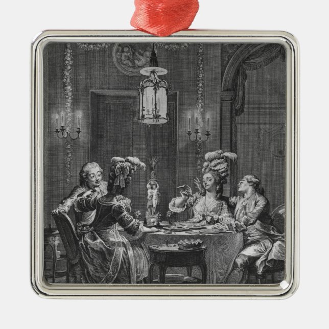 Ornement Métallique Le dîner gastronome (Devant)