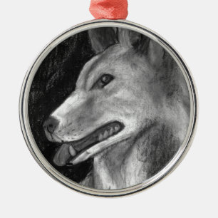 Ornement Métallique Le dingo