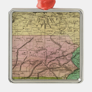 Ornement Métallique Le milieu énonce la carte d'Olney