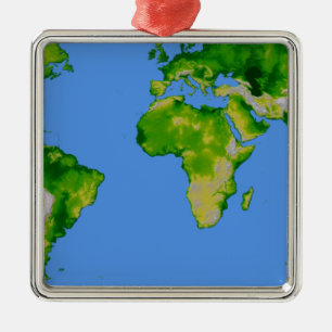 Ornement Métallique Le monde