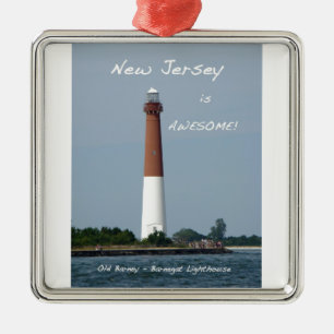 Ornement Métallique Le New Jersey est impressionnant - phare de