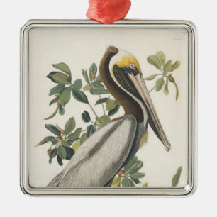 Ornement Métallique Le pélican Brown d'Audubon