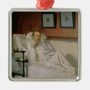 Ornement Métallique Le poète Nikolay Alekseyevich Nekrasov