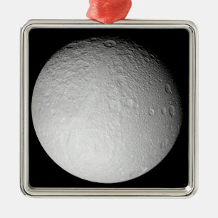 Ornement Métallique Le Pôle du sud de la lune Tethys de Saturn