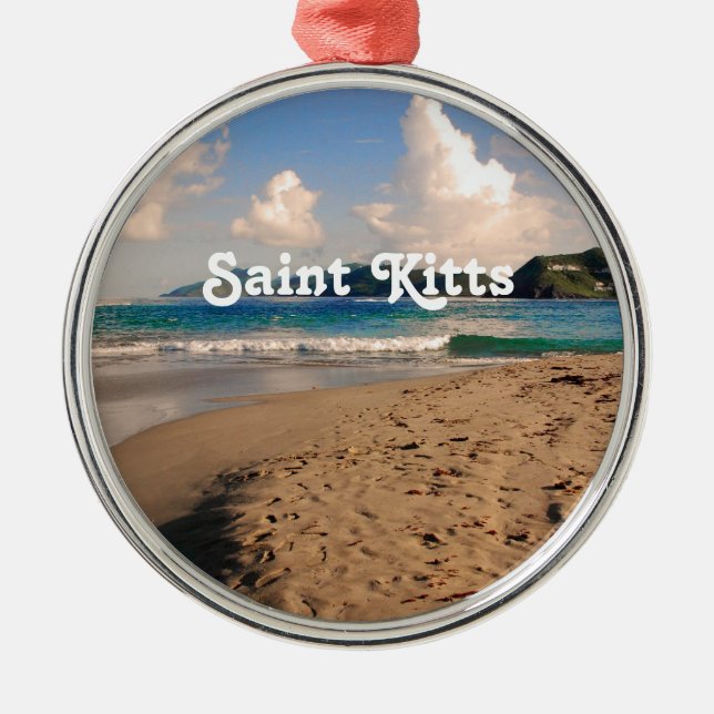 Ornement Métallique Le saint Kitts échouent (Devant)