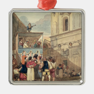 Ornement Métallique Le théâtre de marionnette