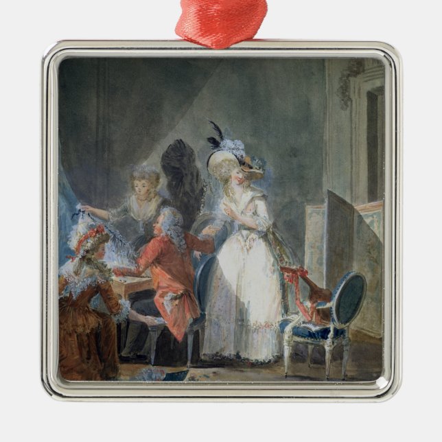 Ornement Métallique Le vendeur de mode (Devant)