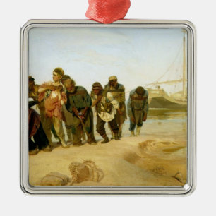 Ornement Métallique Les bateliers sur le Volga, 1870-73