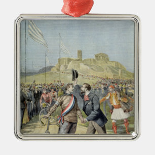 Ornement Métallique Les Jeux Olympiques à Athènes