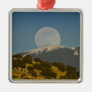 Ornement Métallique Lever de lune sur les montagnes Sangre de Cristo,