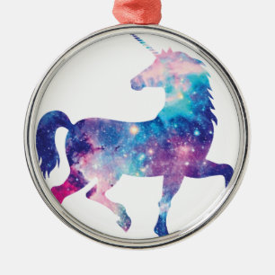 Ornement Métallique Licorne magique scintillante