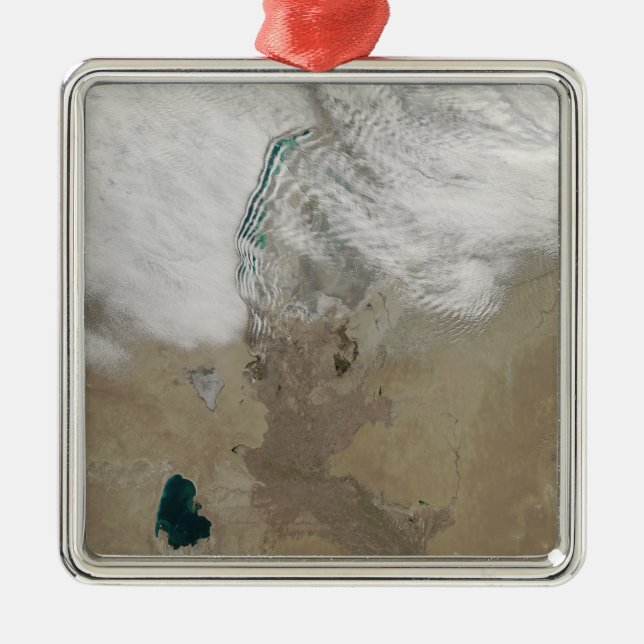 Ornement Métallique Lignes distinctives des nuages (Devant)