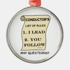 Ornement Métallique Liste des règles du chef