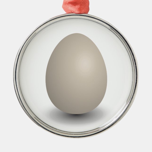 Ornement Métallique l'oeuf parfait (Devant)