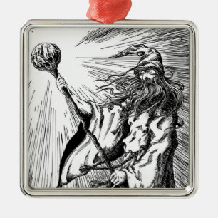 Ornement Métallique Magicien