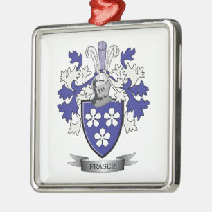 Ornement Métallique Manteau de crête de famille de Fraser des bras