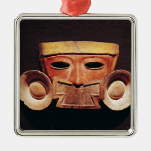 Ornement Métallique Masque humain, de Teotihuacan