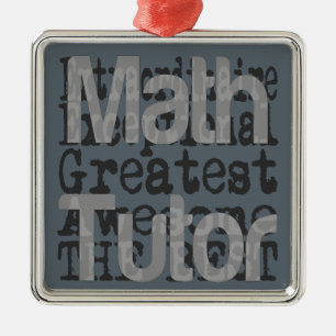 Ornement Métallique Math Tutor Extraordinaire