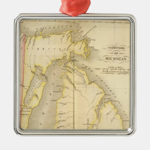 Ornement Métallique Michigan États-Unis