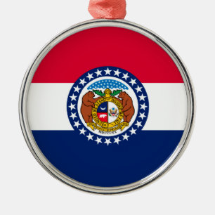 Ornement Métallique Missouri State Flag Design