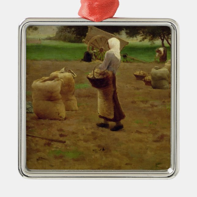 Ornement Métallique Moisson des pommes de terre (Devant)