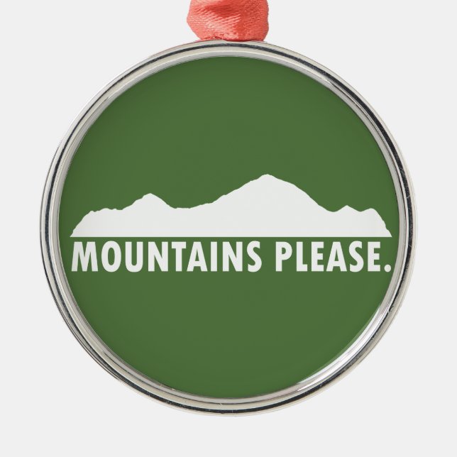 Ornement Métallique Montagnes S'Il Vous Plaît (Devant)