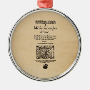 Ornement Métallique Morceau avant à l'nuits d'été Quarto rêveur