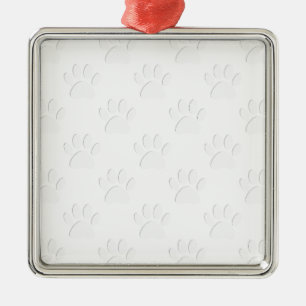 Ornement Métallique Motif à mâcher de chien coupé en papier
