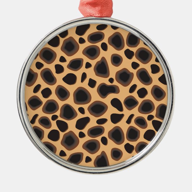 Ornement Métallique Motif Cheetah (Devant)