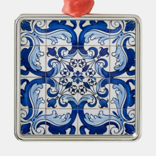Ornement Métallique Motif de carreaux vintage