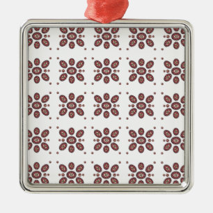 Ornement Métallique Motif de fleurs Mandala